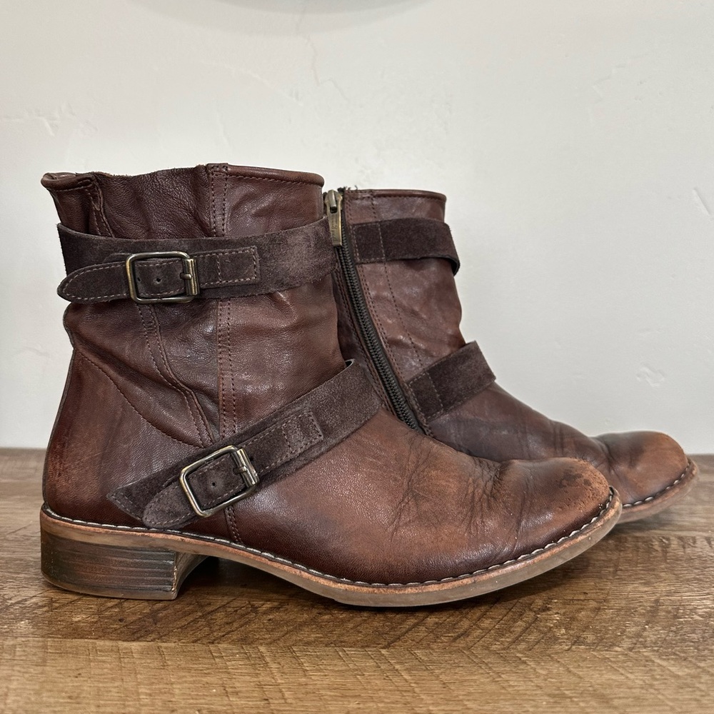 Paul Green Austria Brown Burnished
Leather Biker Motorcycle Boot Sz 8.5 US - Picture 3 of 16